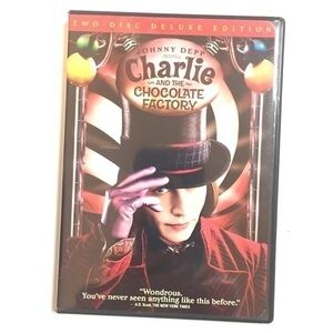 CHARLIE & the CHOCOLATE FACTORY 2 Disc Deluxe Edition DVD With Collectors Cards